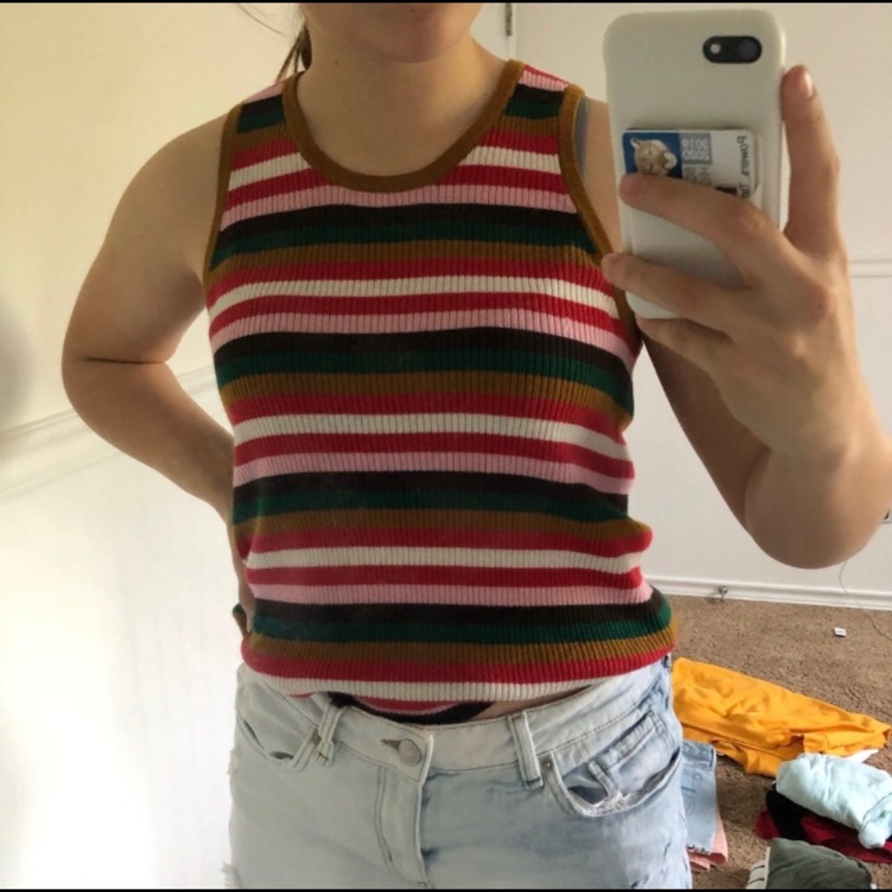 Madewell multi color tank !!